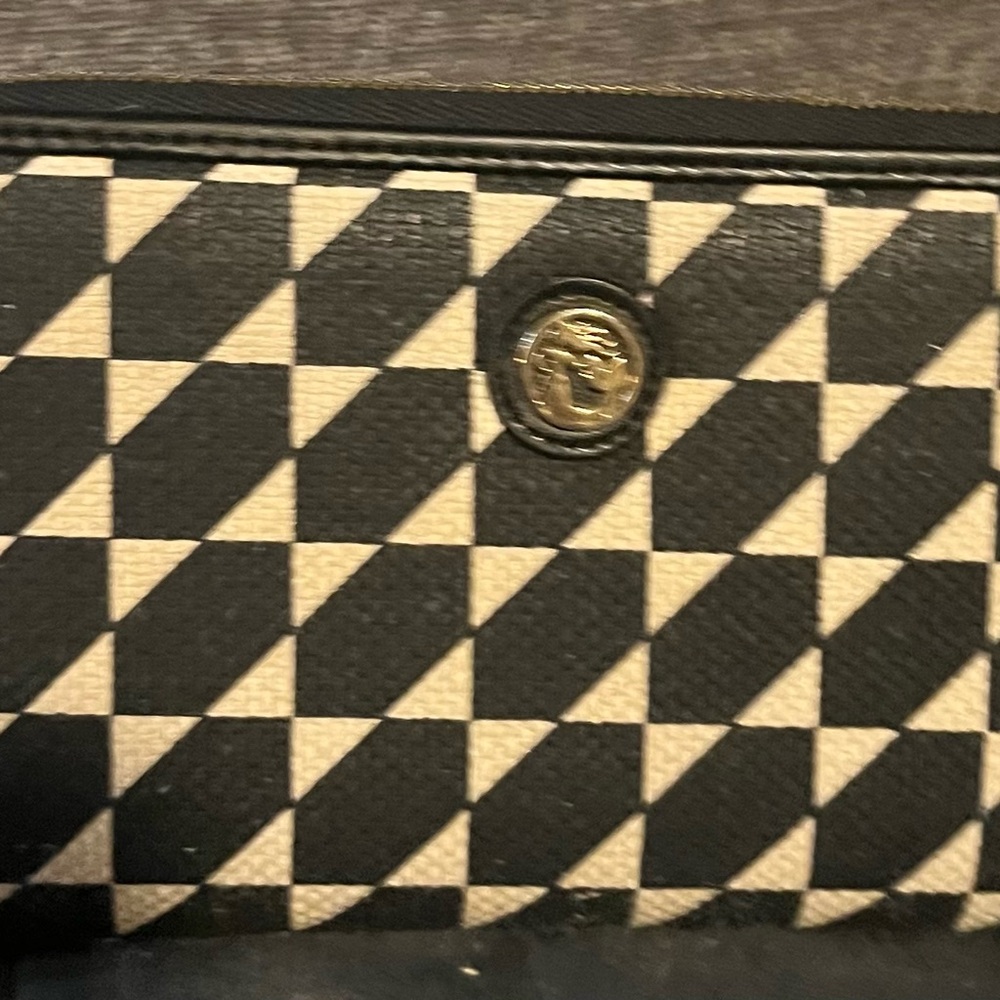 Spartina 449 Geometric Black and Cream Wallet
